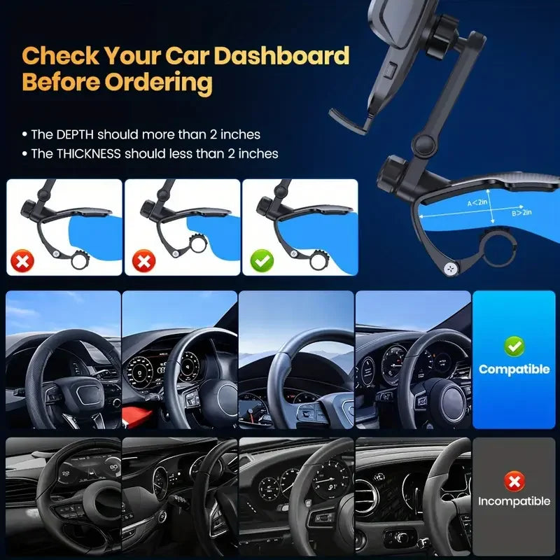 Mobile Phone Car Holder New Style Central Control Instrument PanelMulti-functional Car Universal Navigation