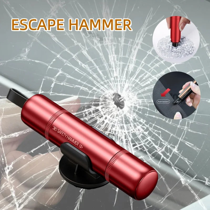 Car Escape Tool - 2-in-1 Window Breaker & Seatbelt Cutter
