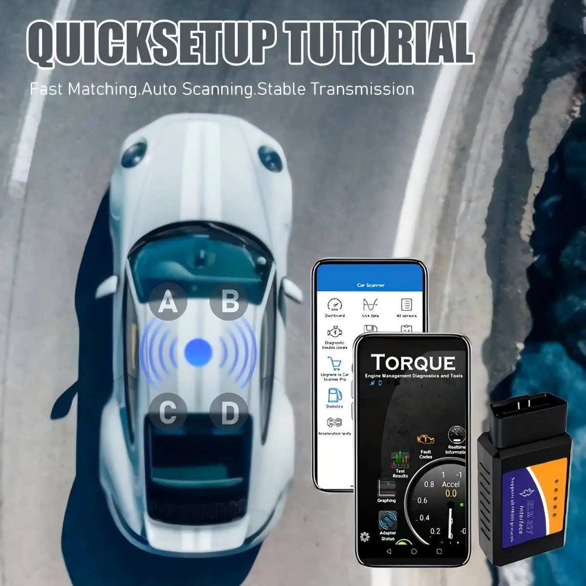 Car Code Scanner, Compact Scanner, Portable Device, Durable, Precision Tool, Diagnostic Equipment, Vehicle Owner, Automotive Technician