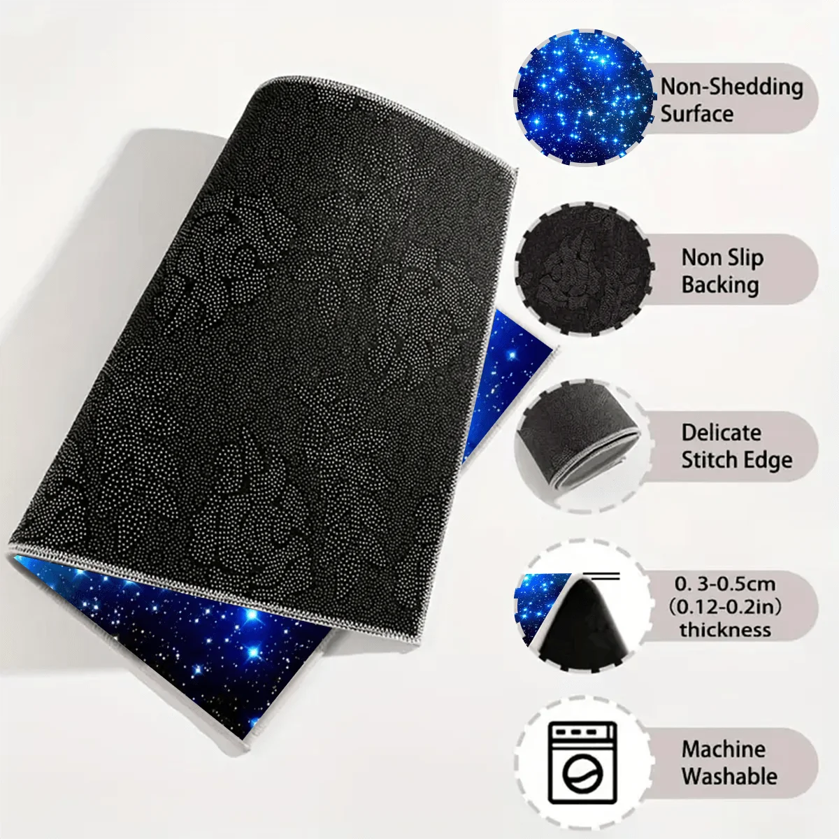 1pc Universal Car Trunk Mat with Blue Starry Sky Patterned Storage Mat for Car Trunks, Designed to Be Both Simple And Stylish